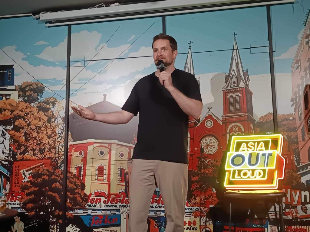 Stand-up comedy at Christophe Davidson: Sorry, Not Sorry!, an Asia Out Loud show, Saigon
